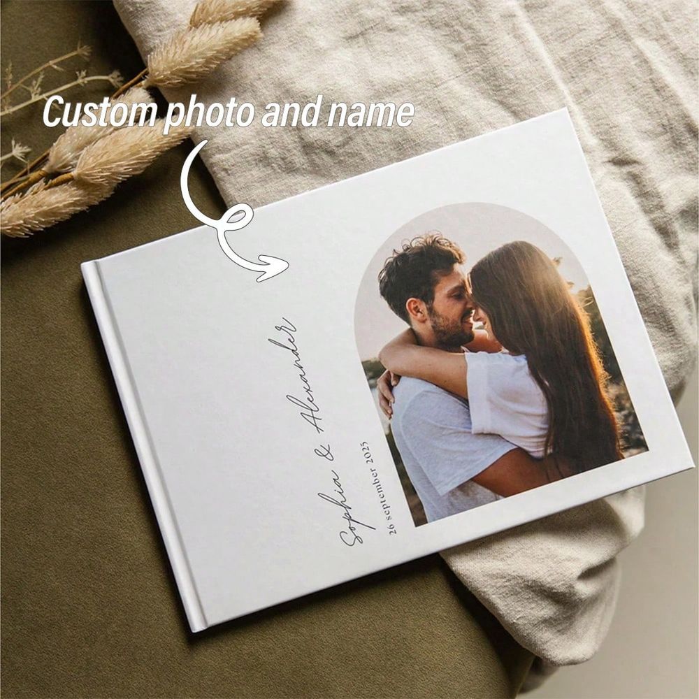 Custom Photo Book - كتاب ضيوف الزفاف المخصص من 38